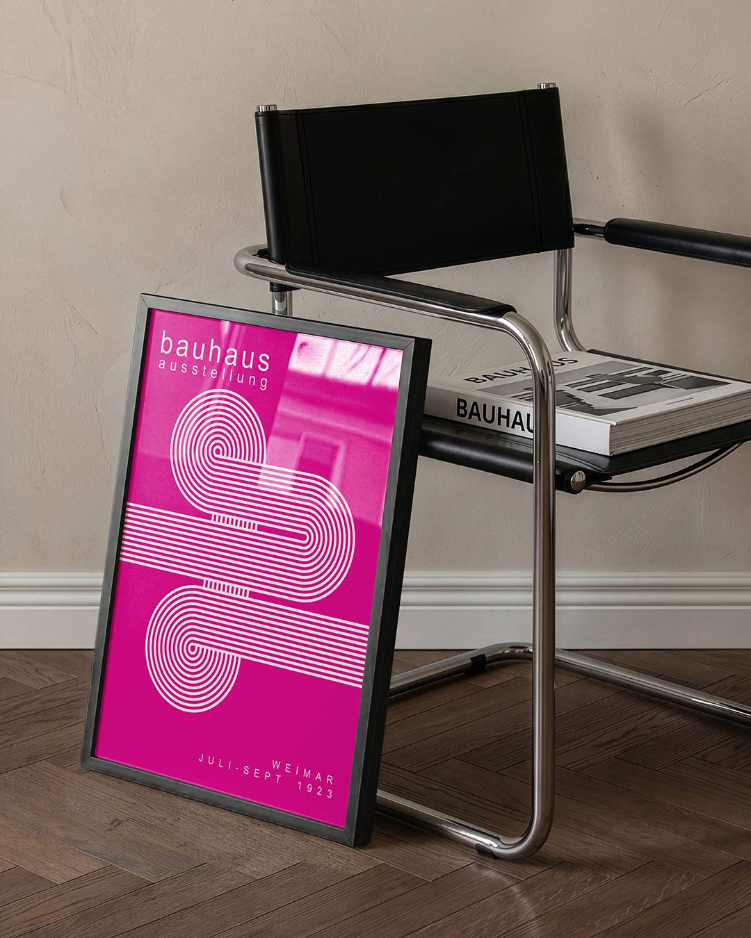 Lijnen en cirkelpatronen Poster