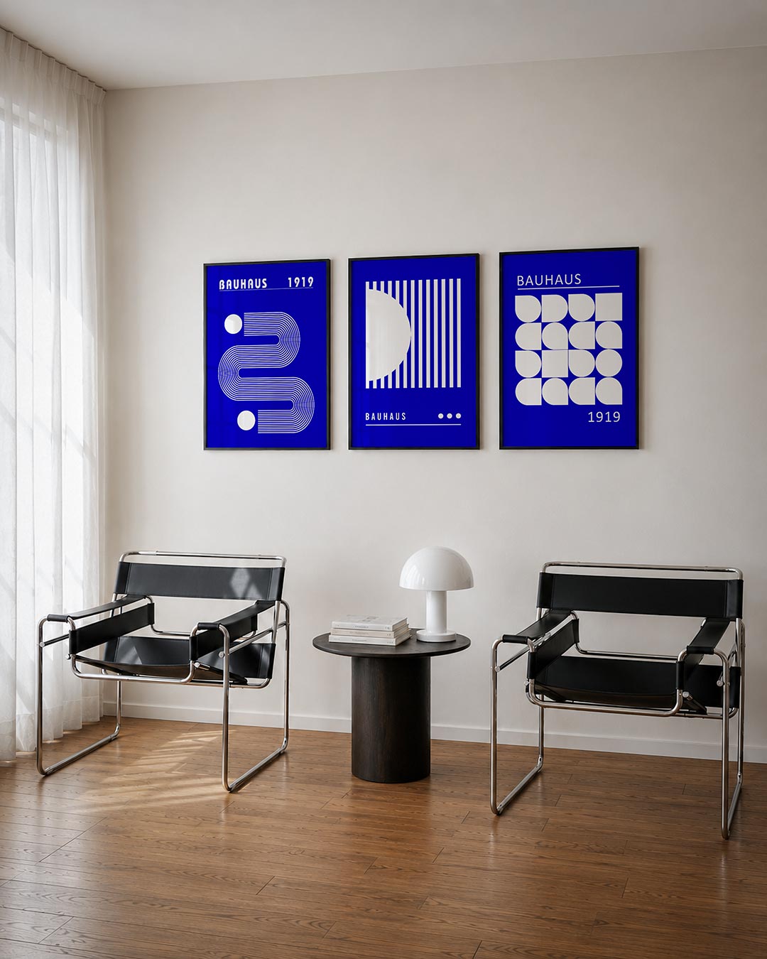 Lijnen en cirkel Posterset
