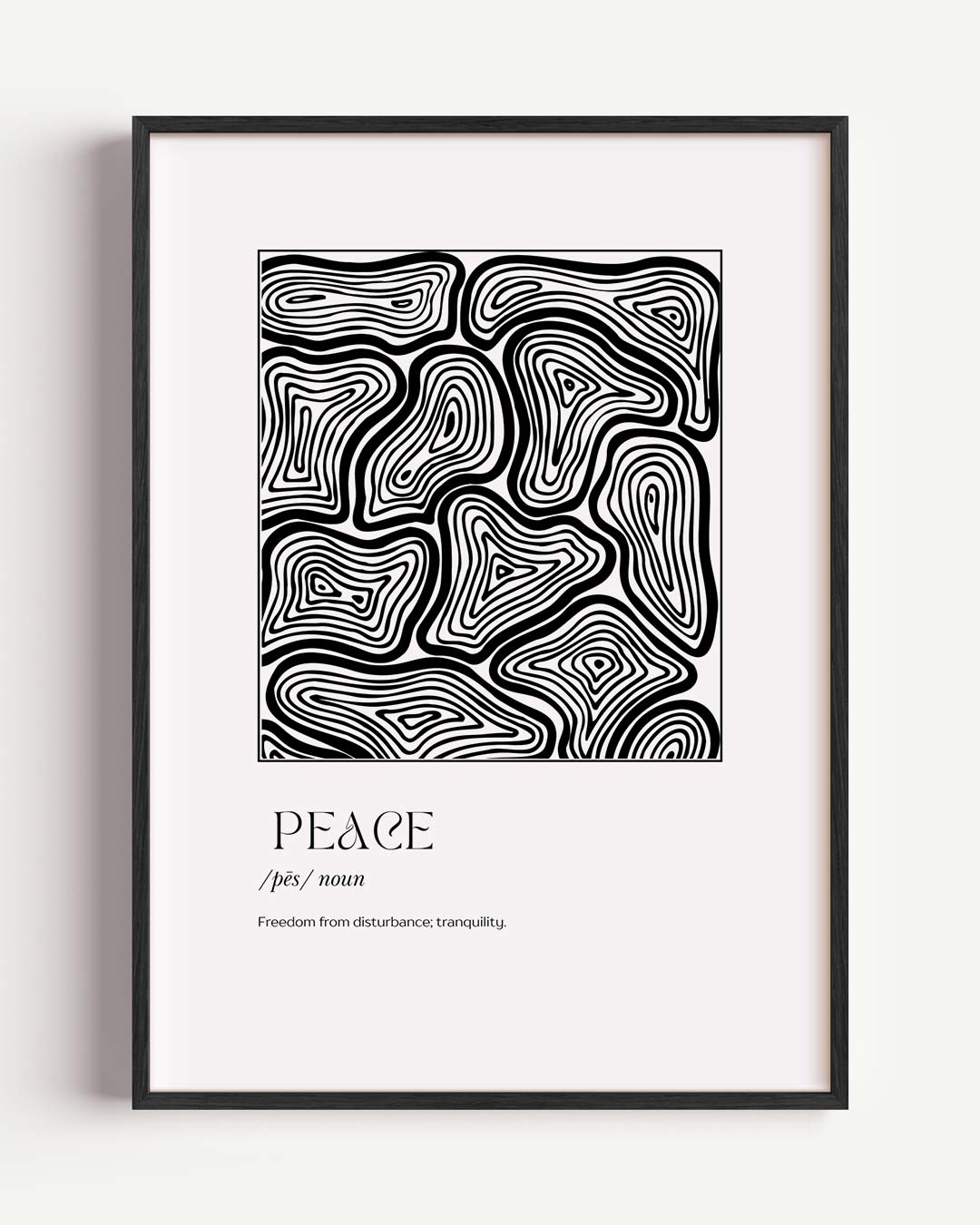 Rustige Lijnen Wanddecoratie Poster-WallArtistic