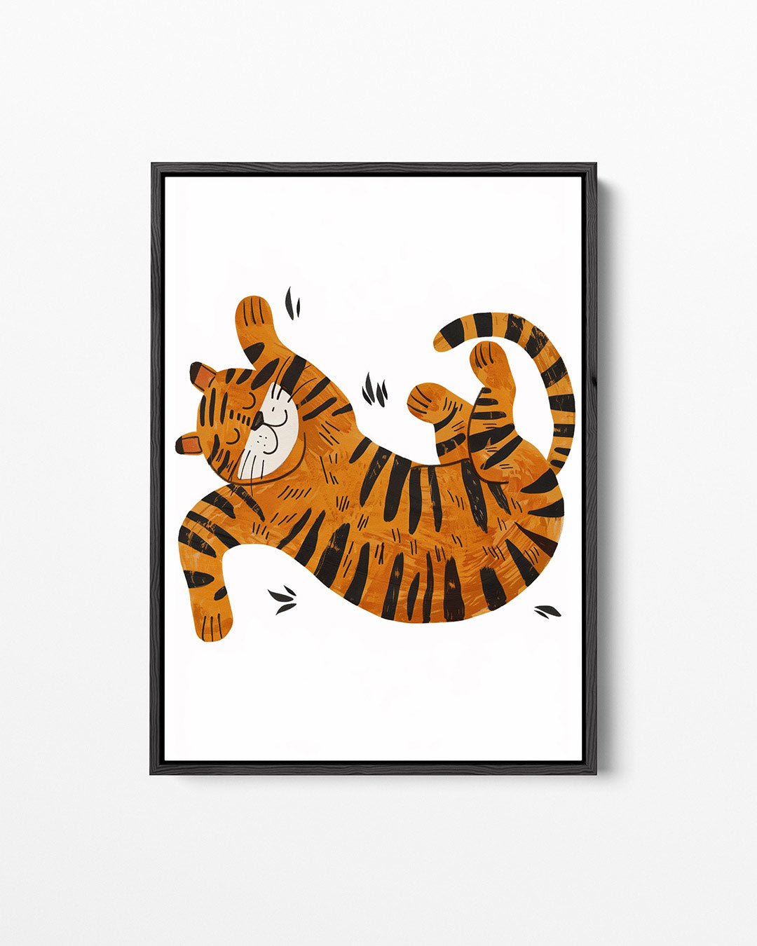 Speelse tijger illustratie Kunstwerk