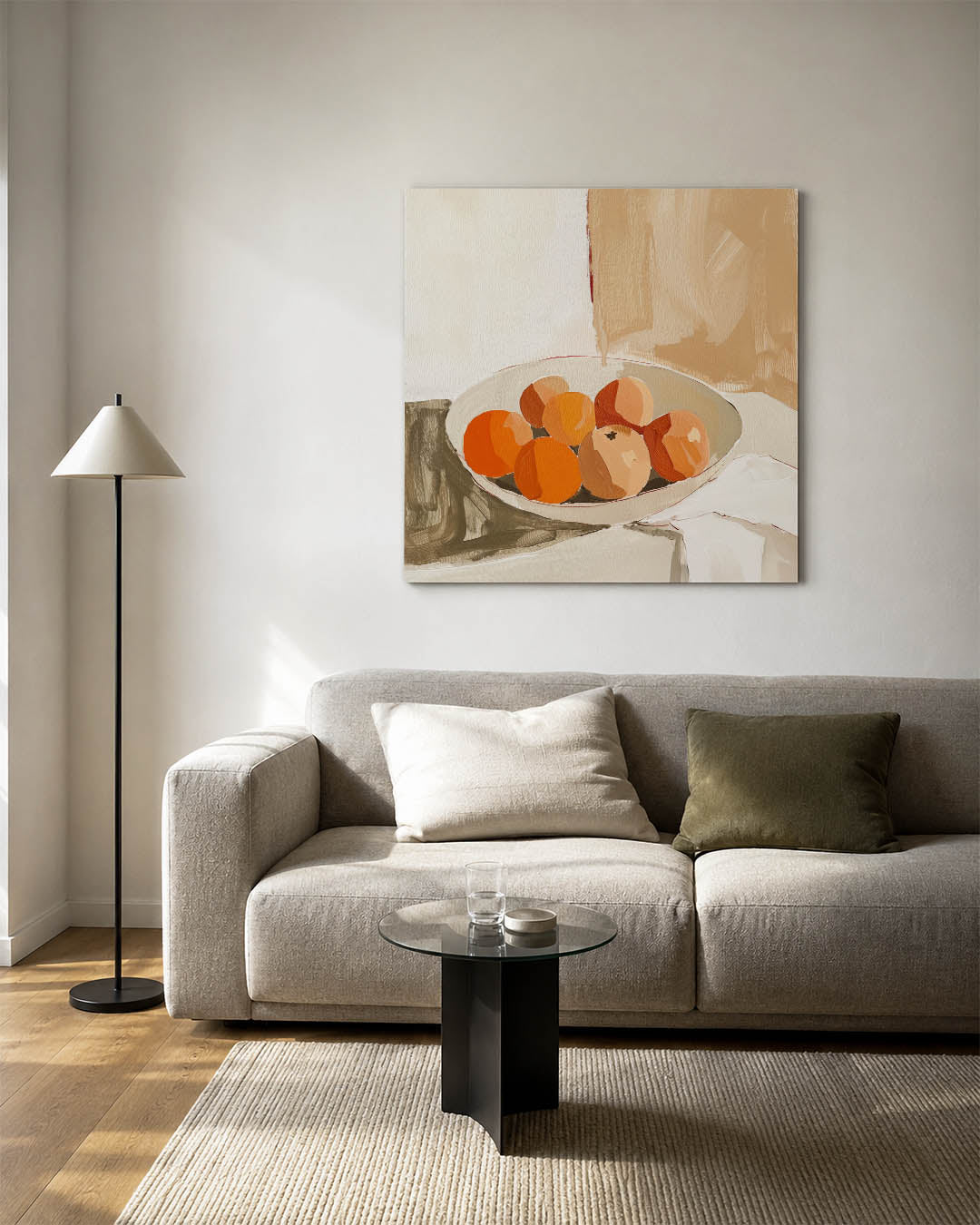 Fruit in schaal Kunstwerk