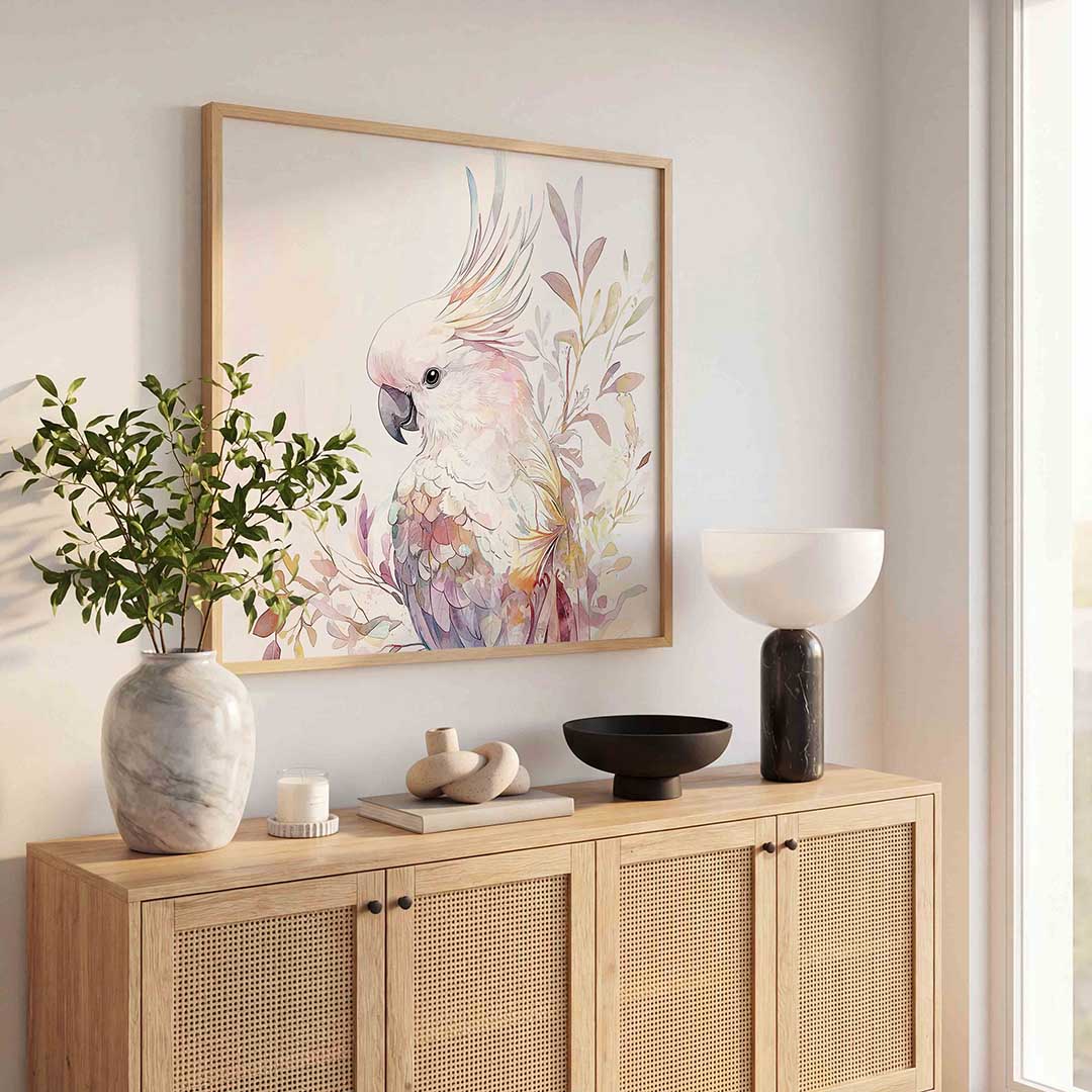 Witte kaketoe Poster