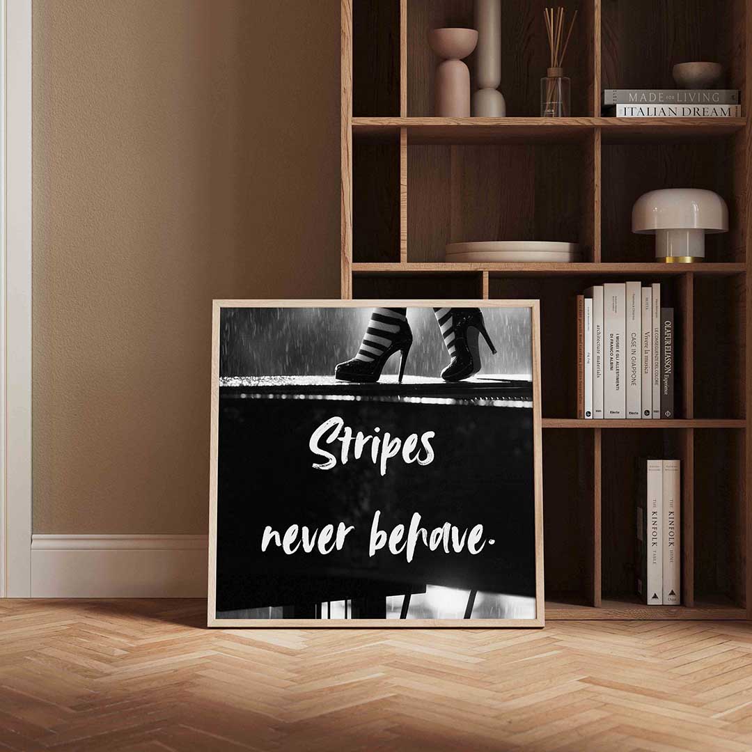 Strepen en hakken Poster