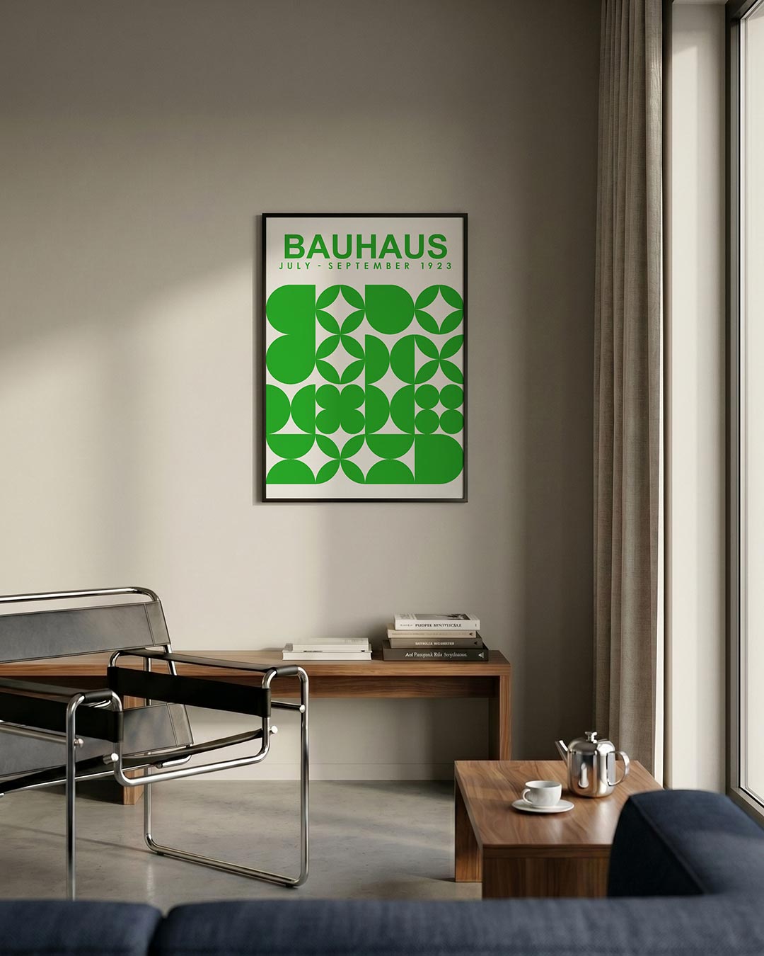 Groene vormenritme Poster