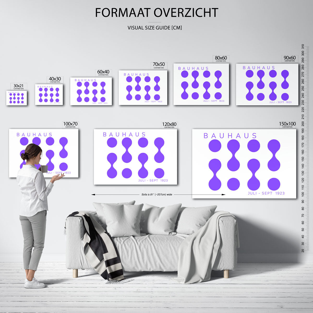 Vormritme en kleur Poster