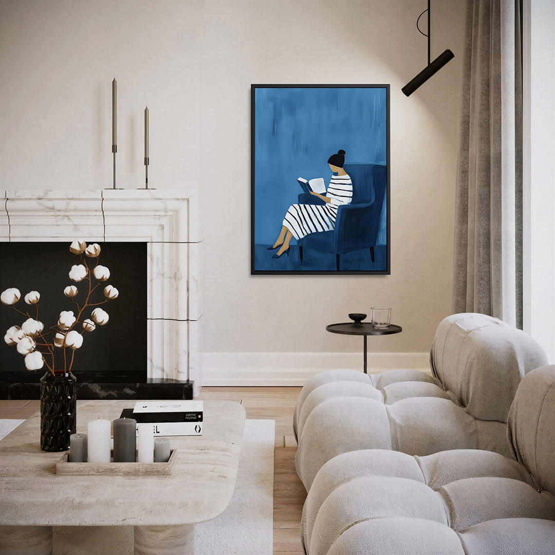 Lezende vrouw Kunstwerk