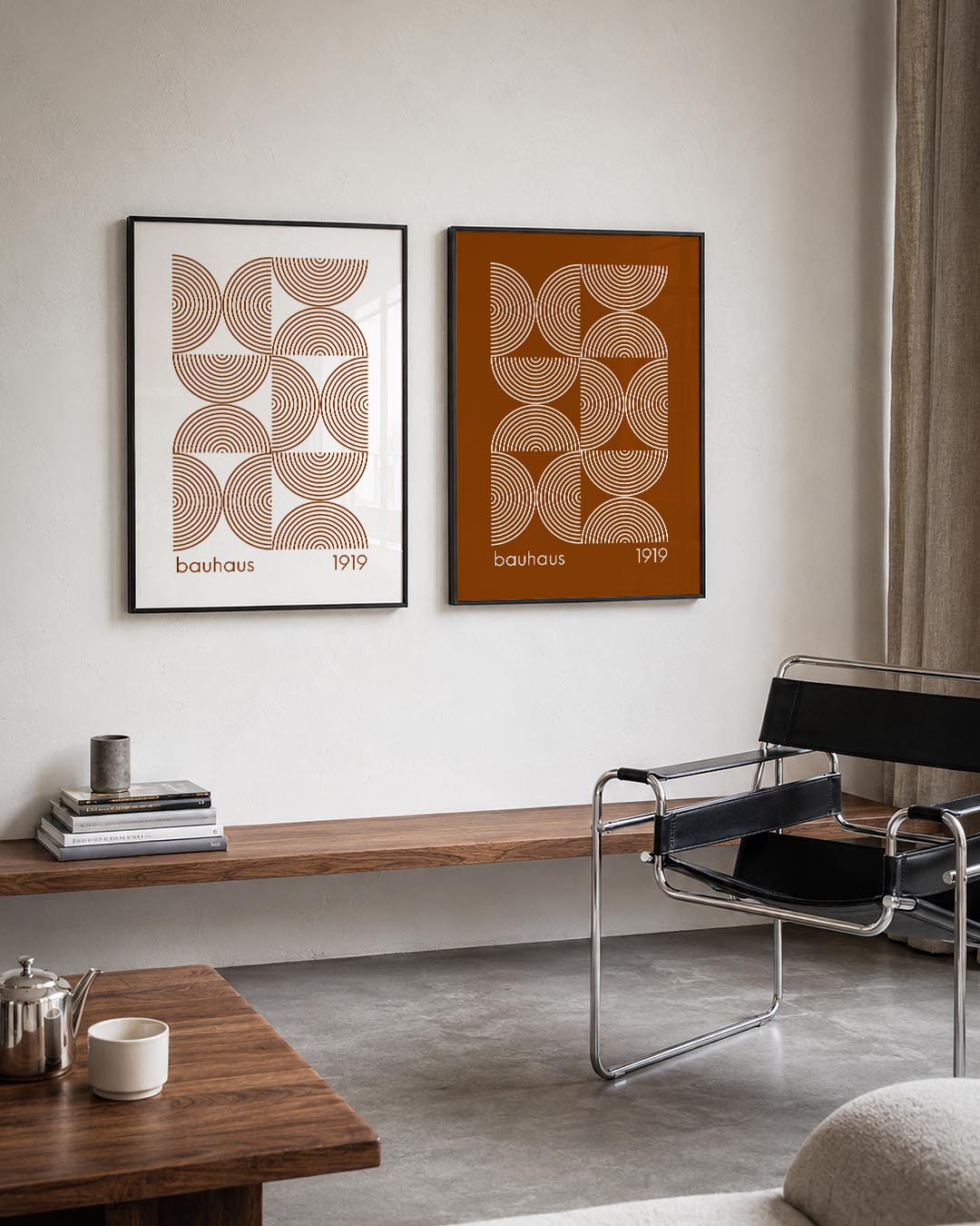 Cirkelritme en lijnen Postersets