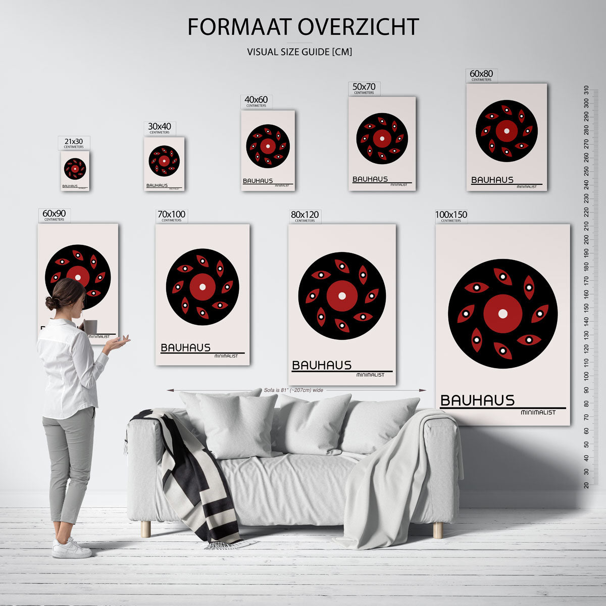 Cirkelvorm en ogen Poster