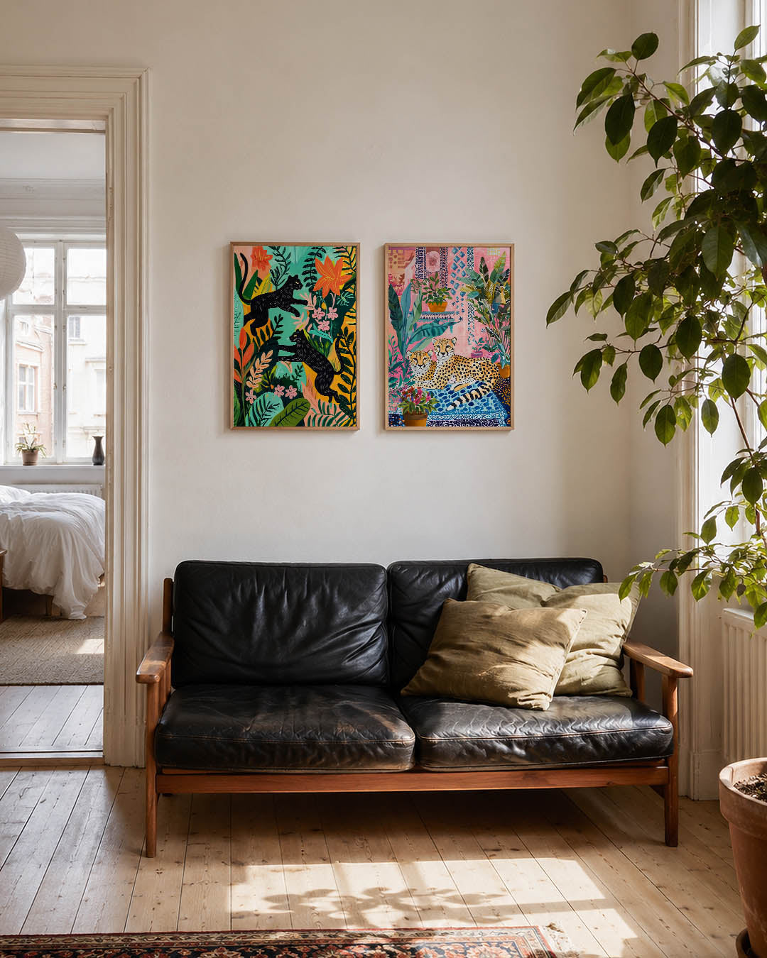 Kleurrijke jungle Posterset