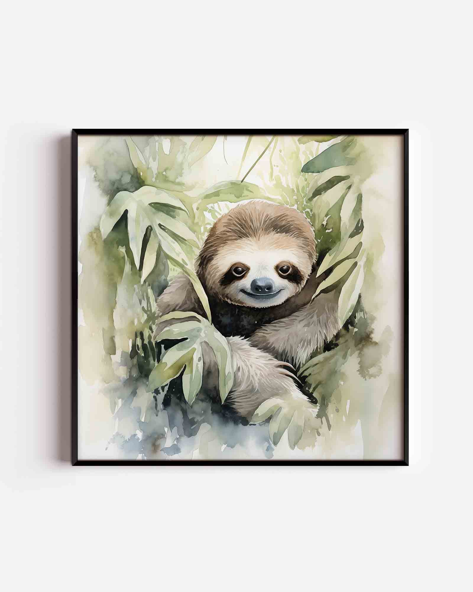 Lui dier tussen bladeren Poster