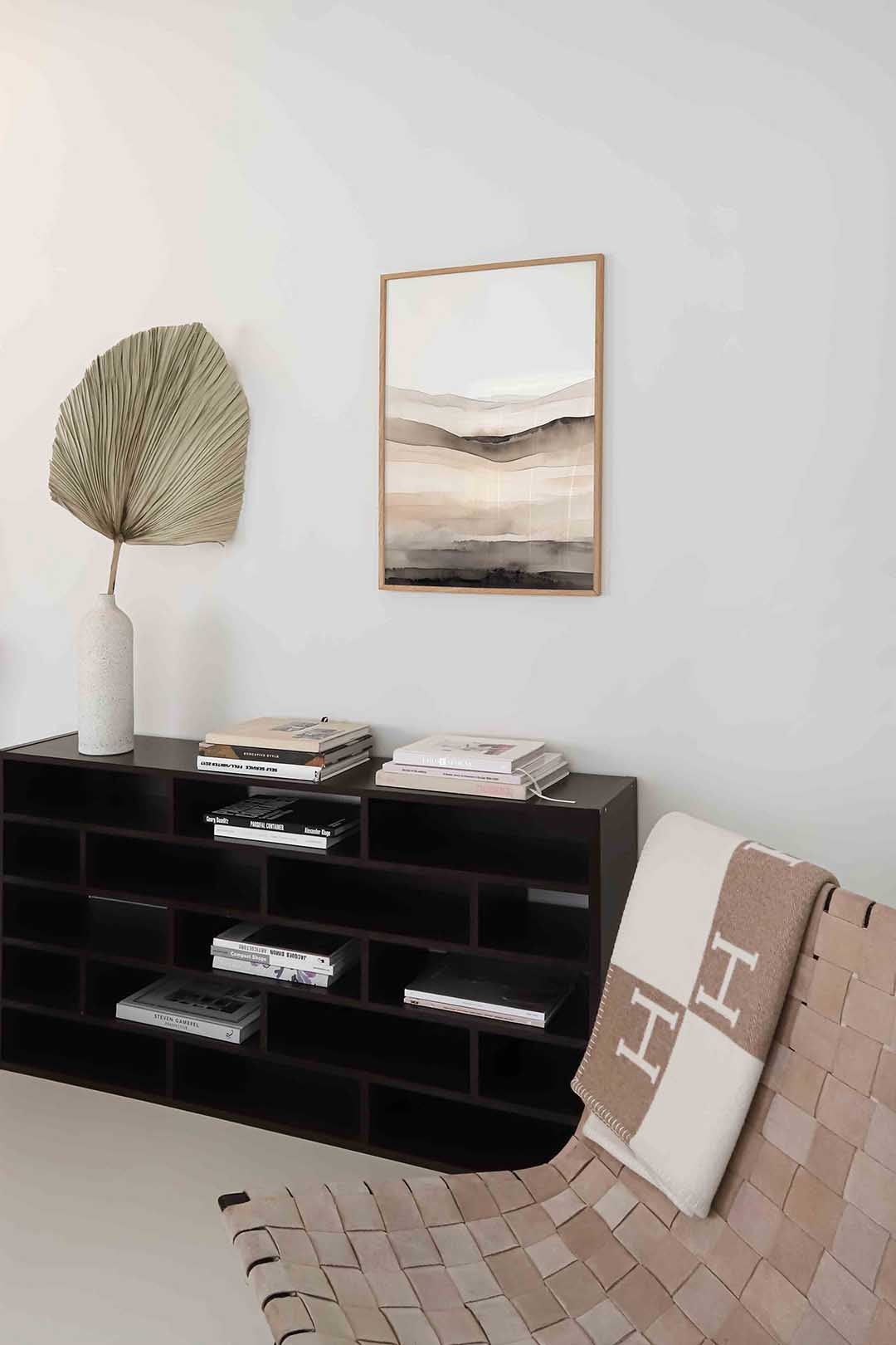 Landschap in beige Poster