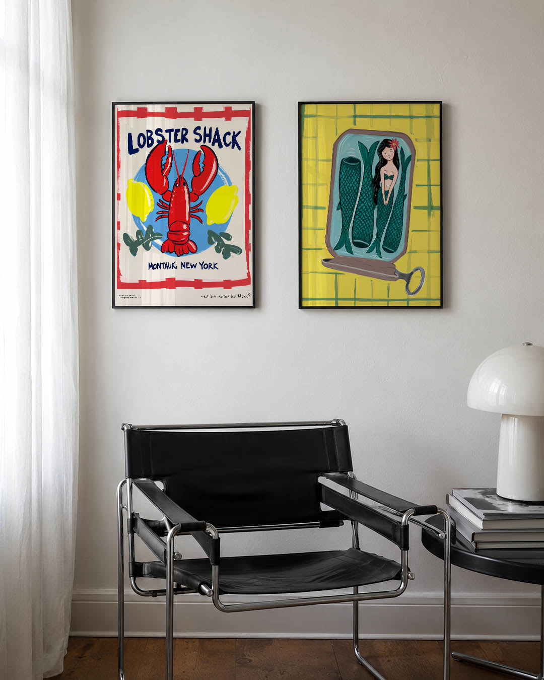 Kleurrijke kreeft Posterset