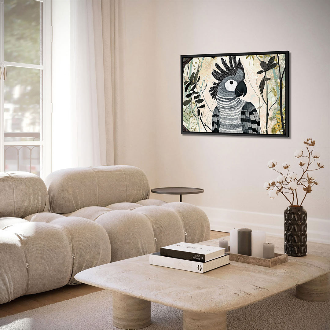 Vogels in bladeren Kunstwerk