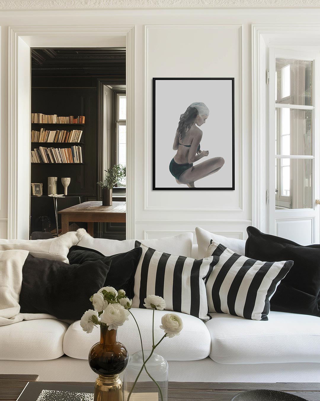 Zittende vrouw Kunstwerk