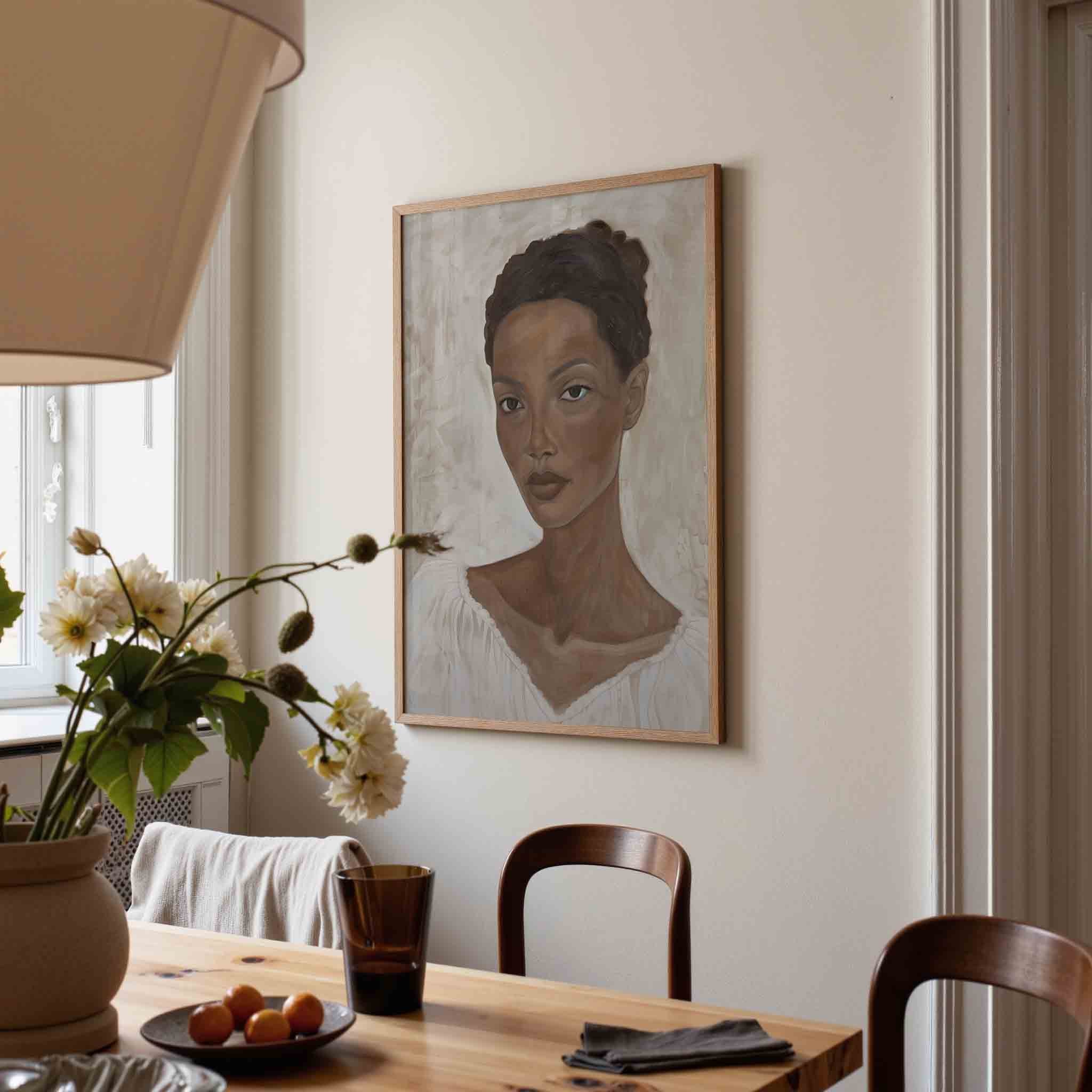 Portret van vrouw Poster