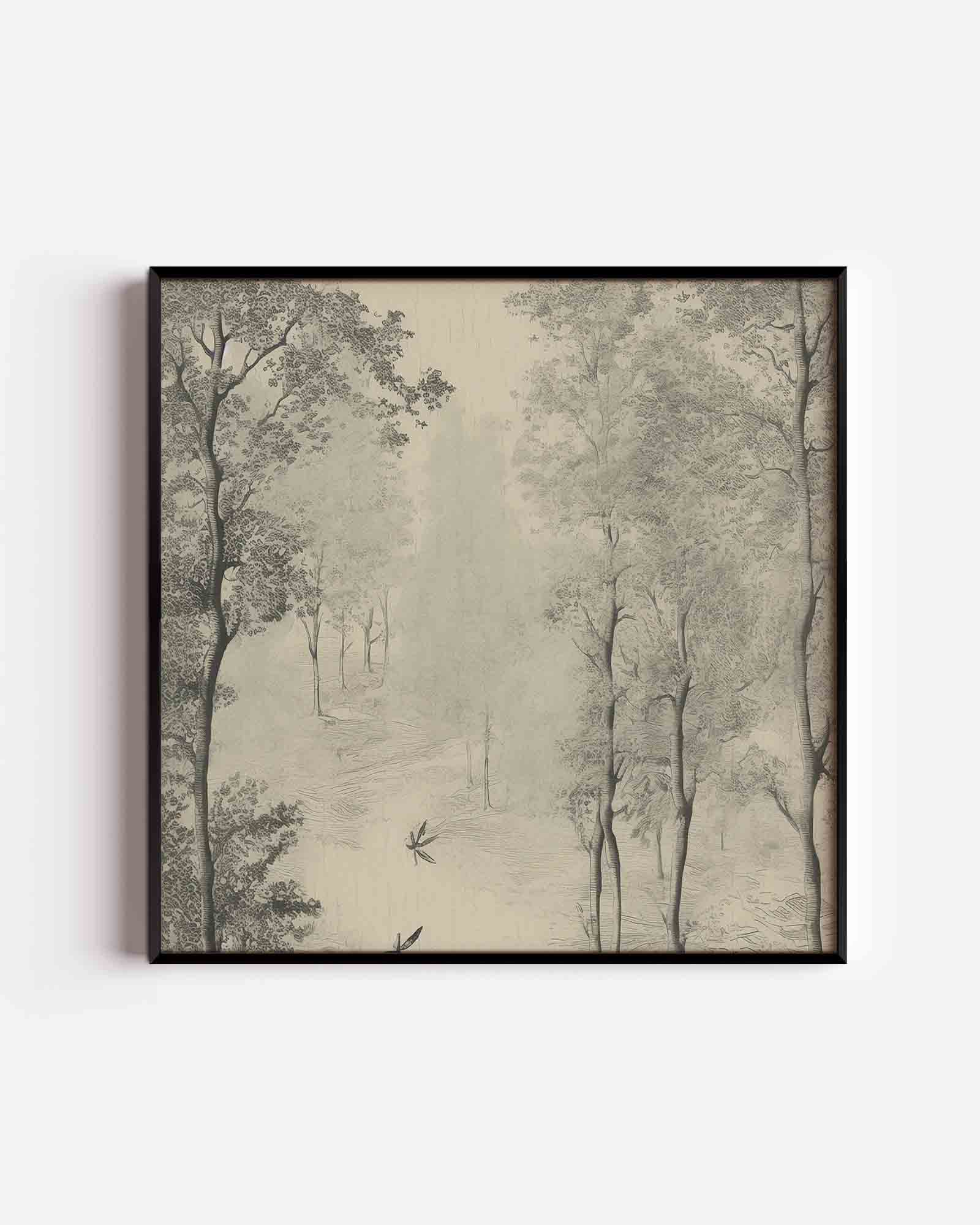 Bomen en libellen Poster