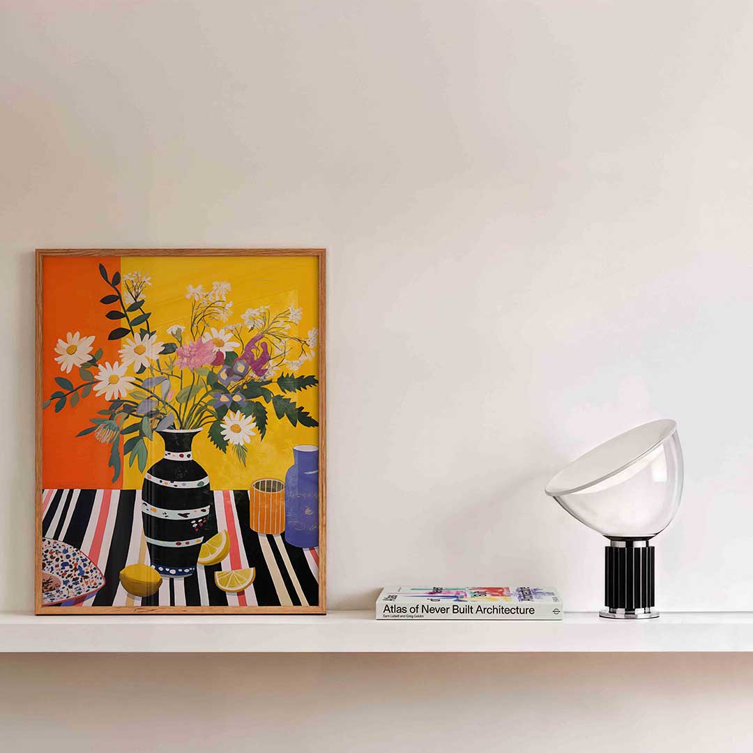 Bloemen en citroenen Poster