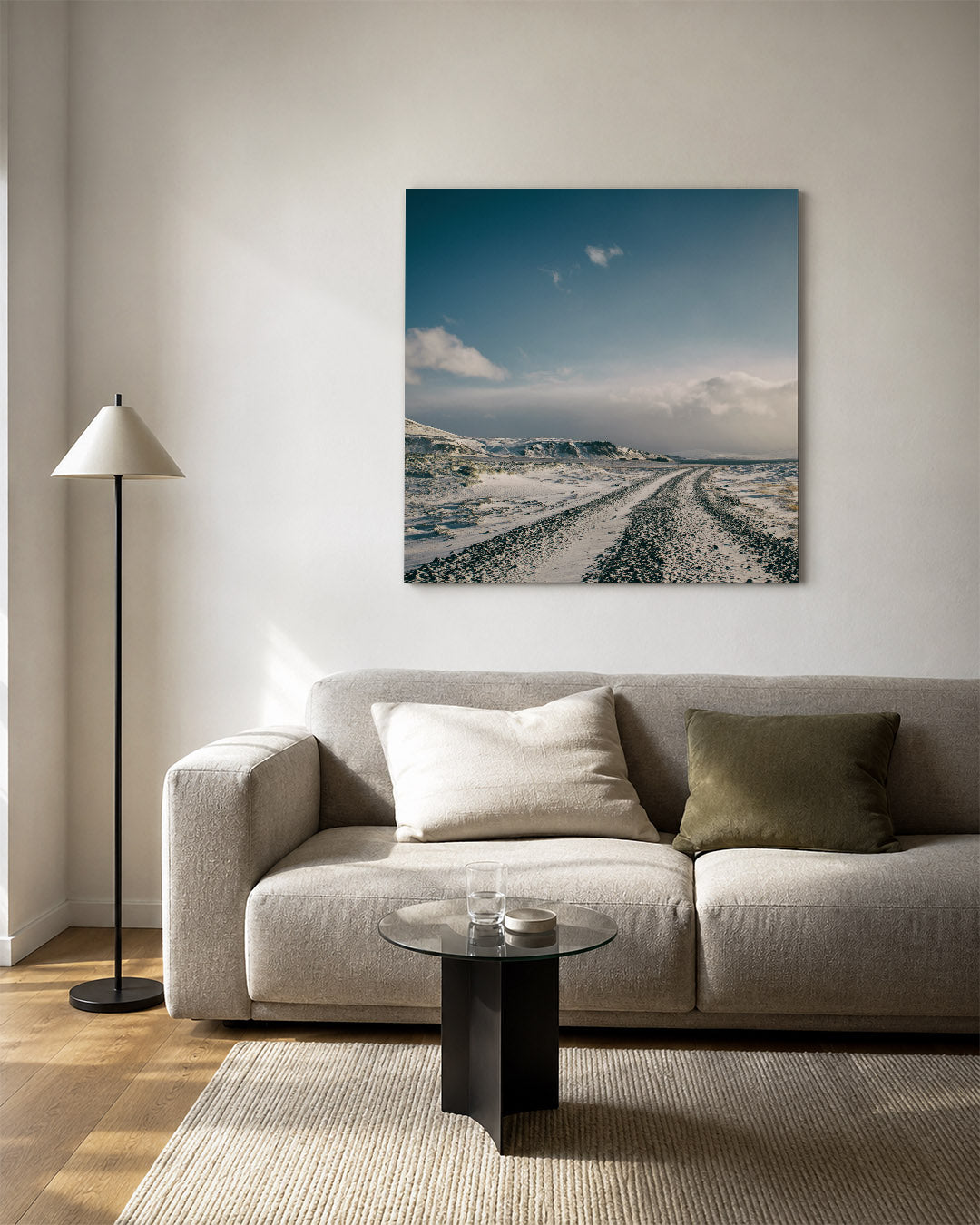 Winterse landschap Kunstwerk