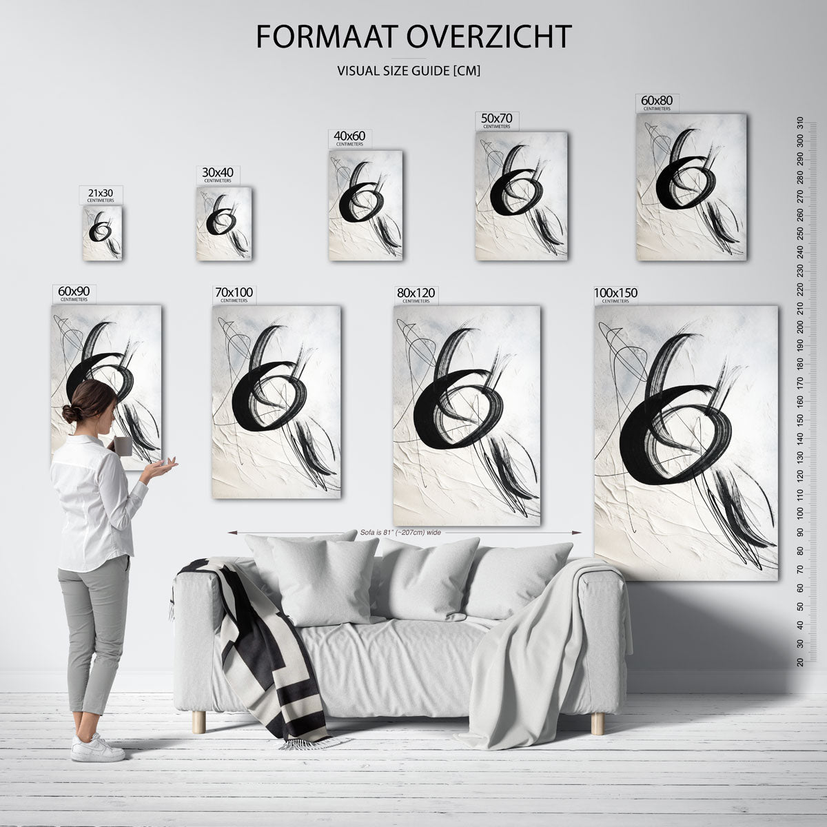 Abstracte lijnen Poster