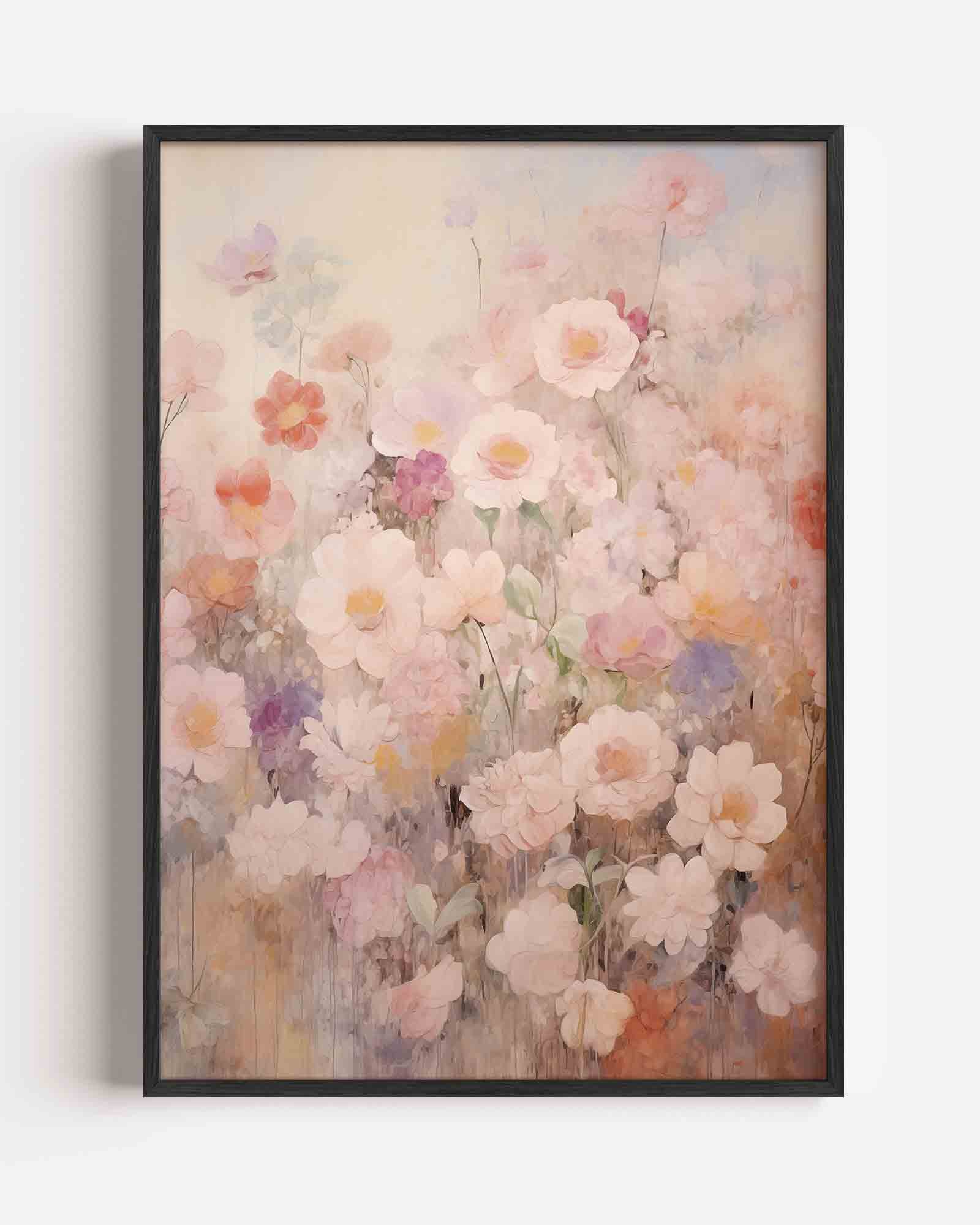 Bloemen in zachte tinten Poster