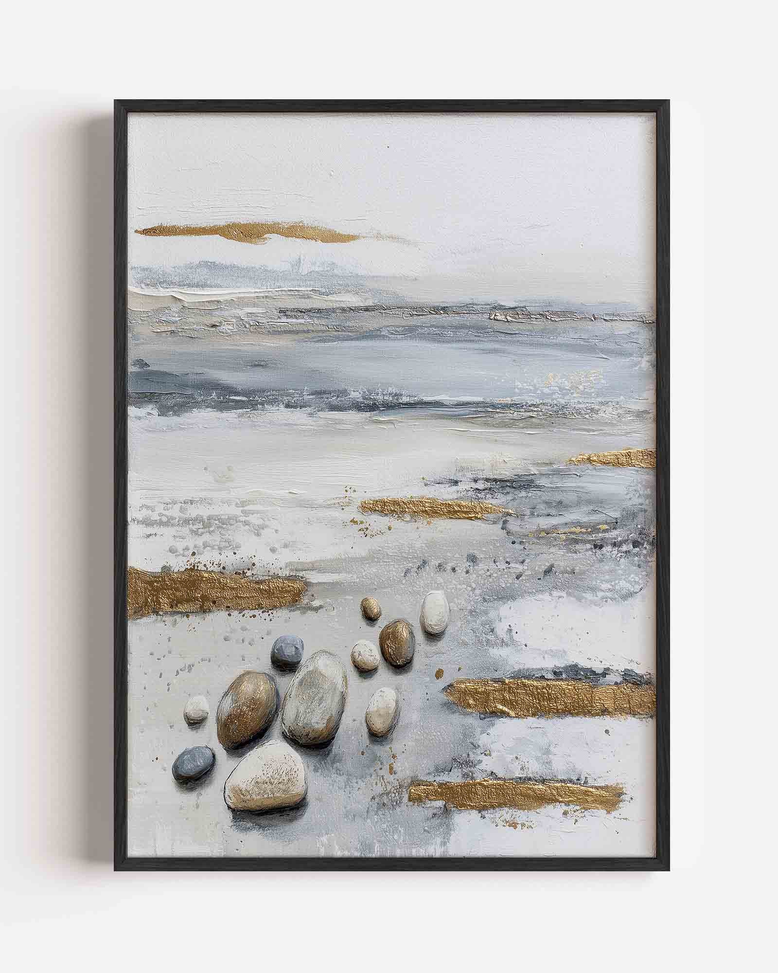 Stenen en gouden accenten Poster