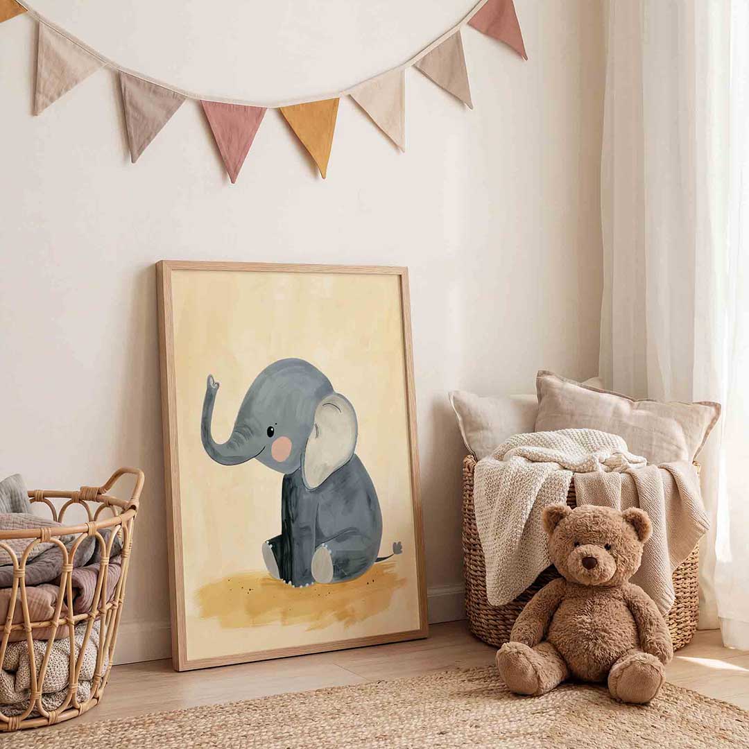 Schattige olifant Poster