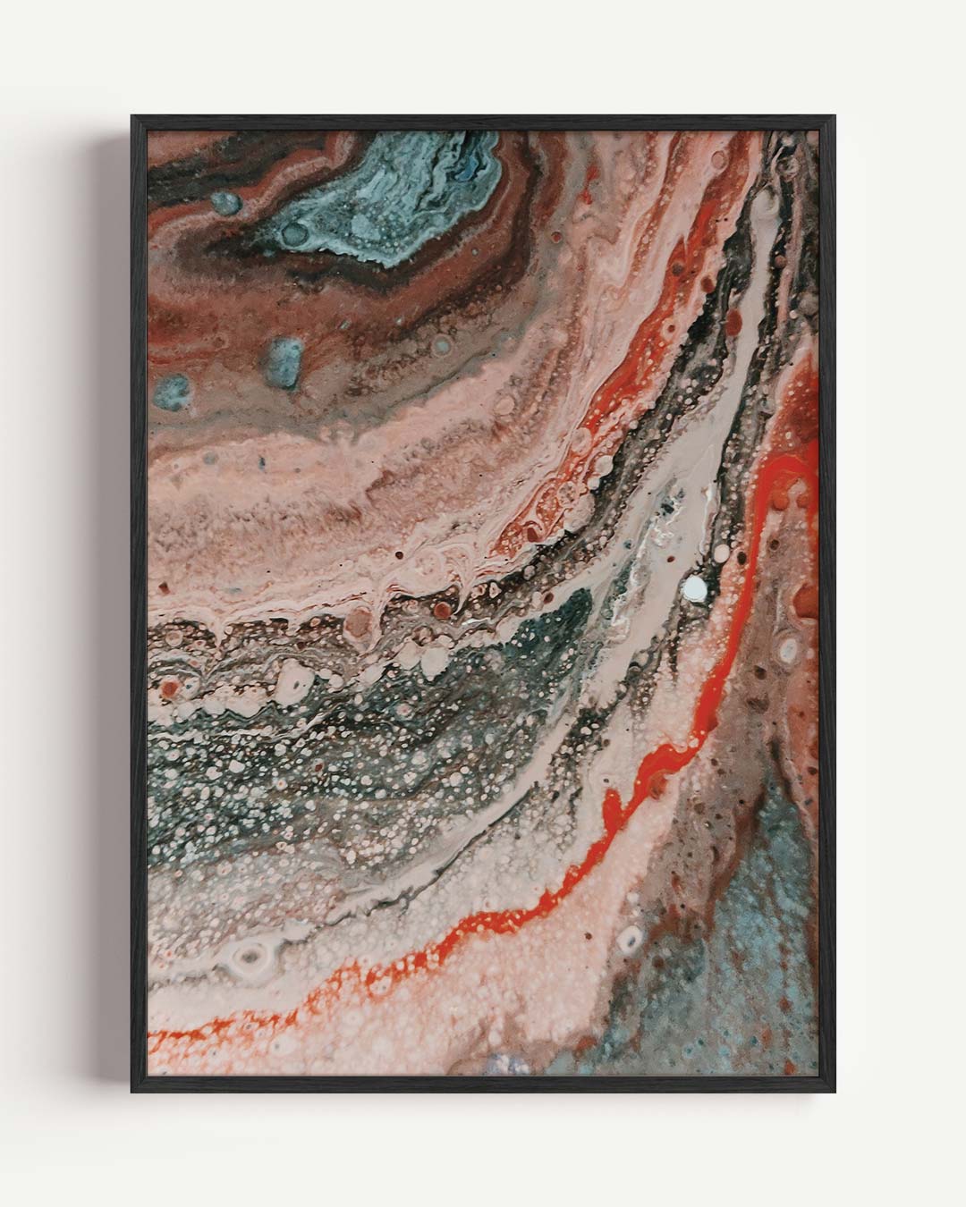 Abstracte Aardetinten Wandposter-WallArtistic