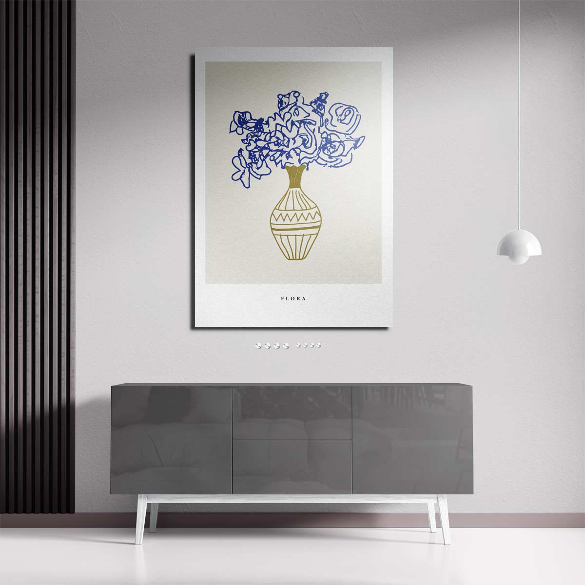 Kleurrijke Bloemen in Elegante Vaas Kunstwerk-canvas-dibond-plexiglas-wanddecoratie-WallArtistic