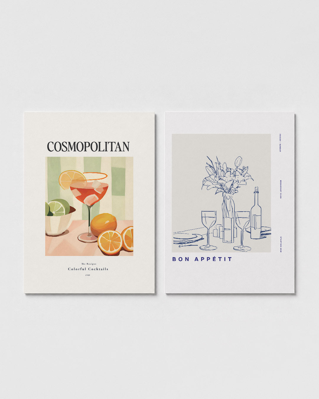 Fruitige cocktail Posterset
