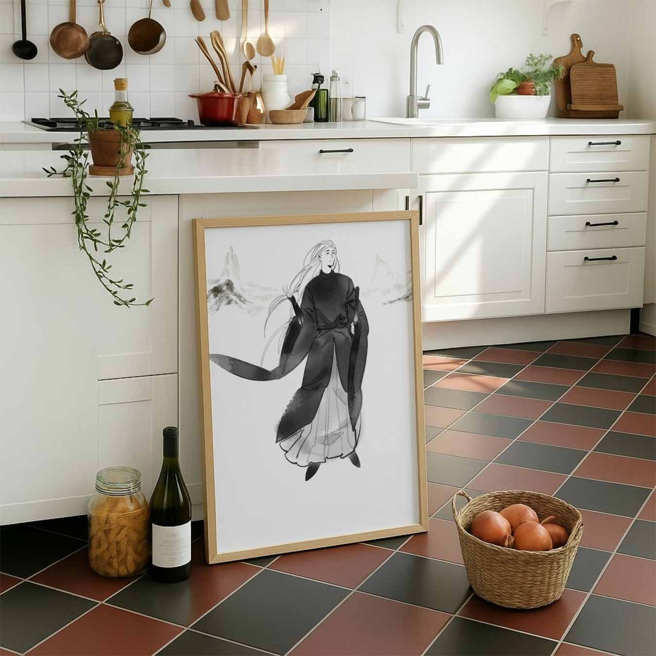 Mystieke Krijger Poster-WallArtistic