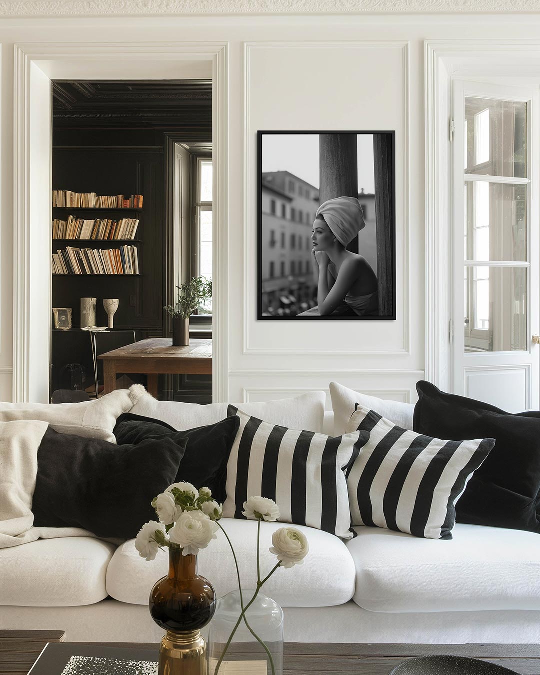Elegante silhouet Kunstwerk