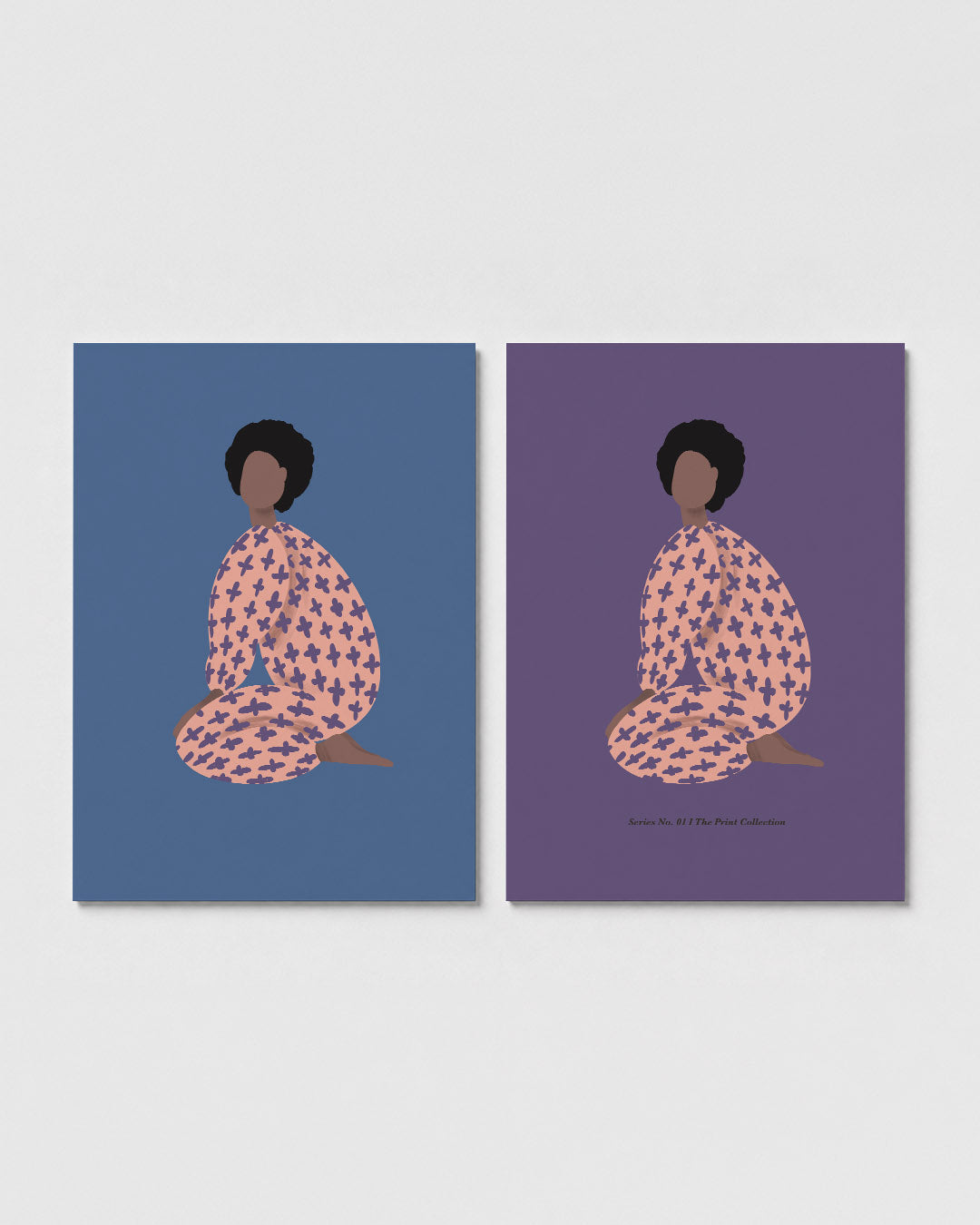Kleurrijk silhouet Posterset