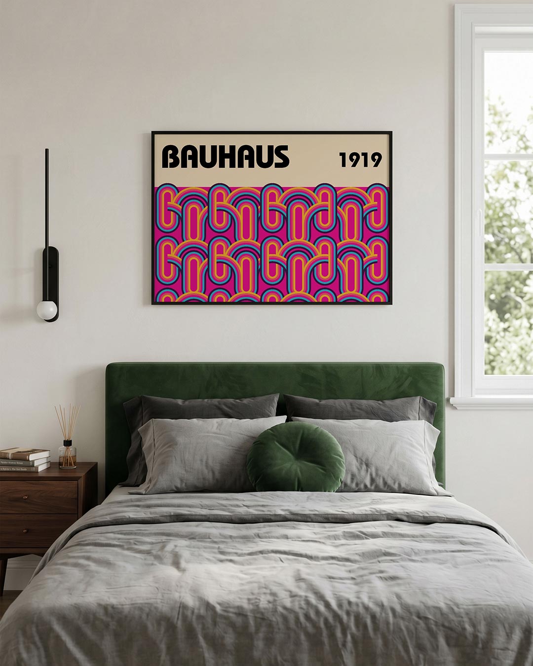 Kleurrijke vormritme Poster