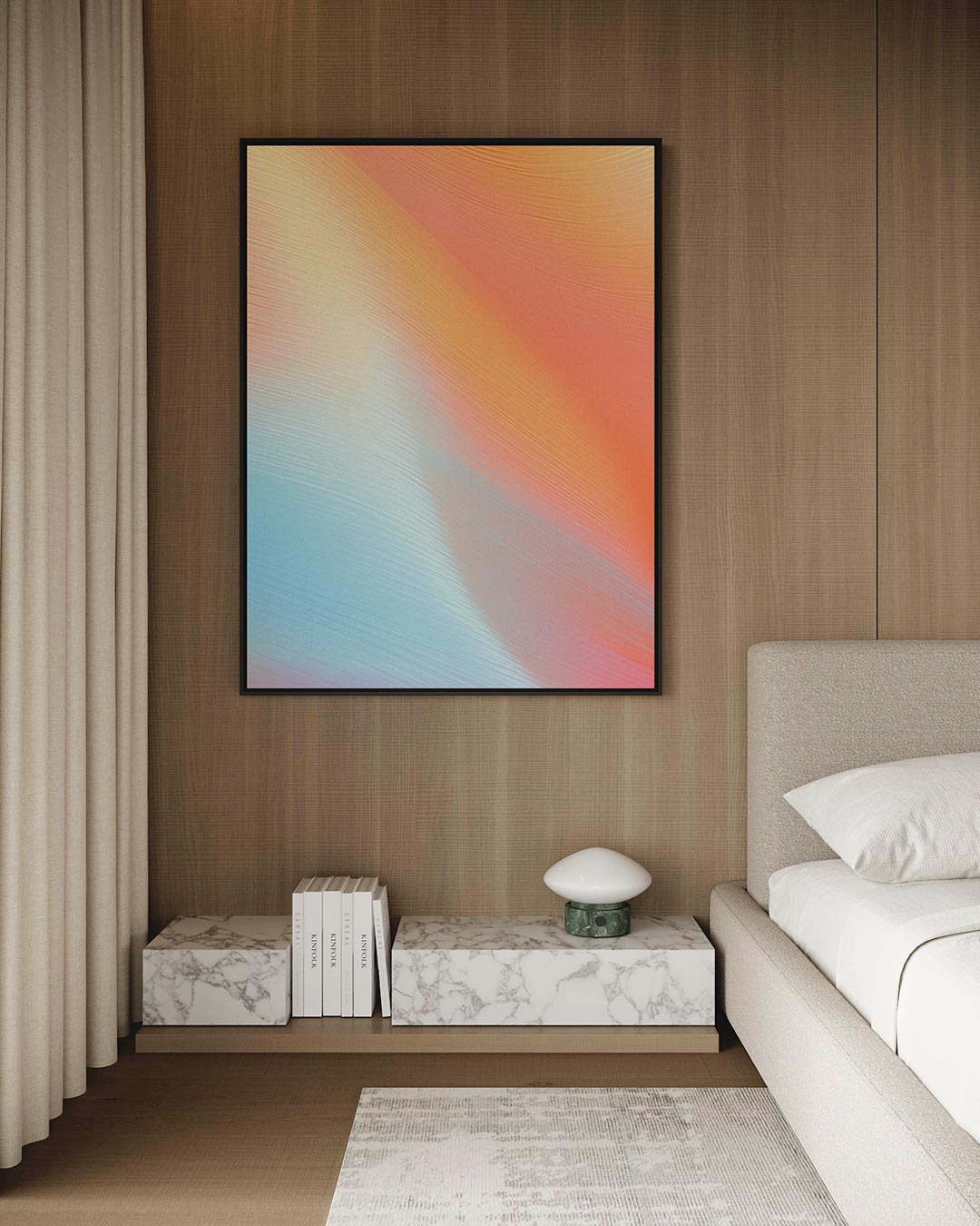 Kleurrijke golven Kunstwerk