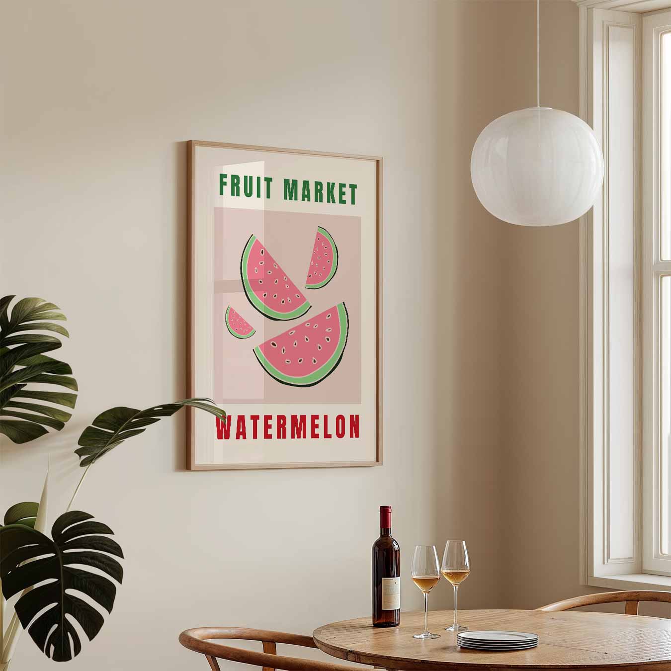 Verfrissende Watermeloen Poster-WallArtistic