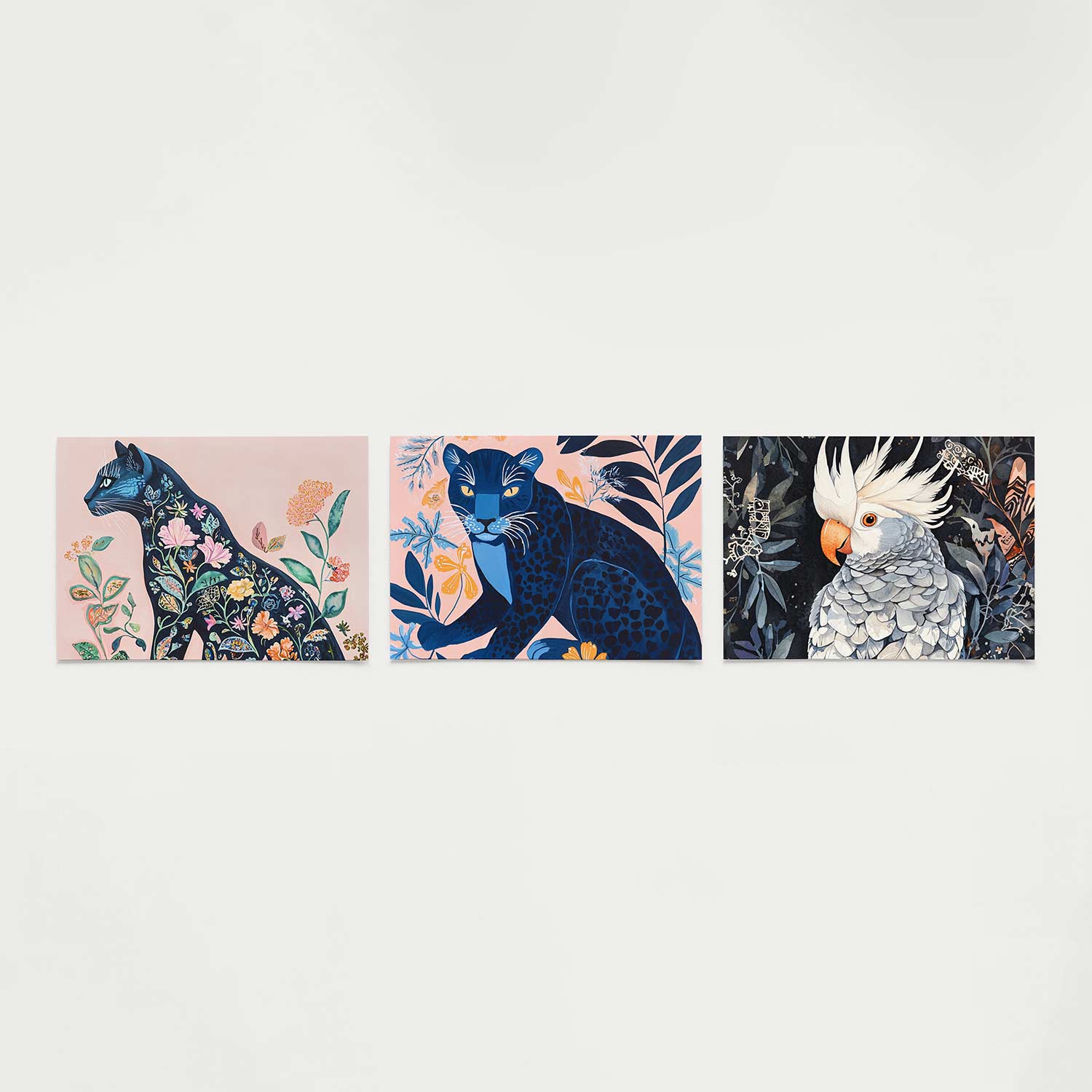 Flora en feline Posterset