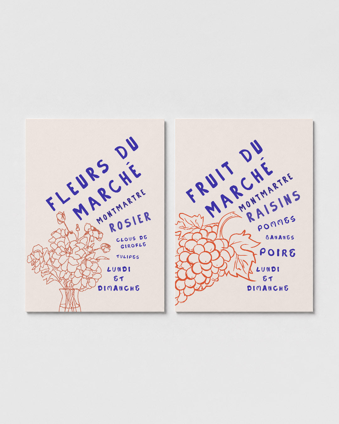 Bloem en tekst Posterset