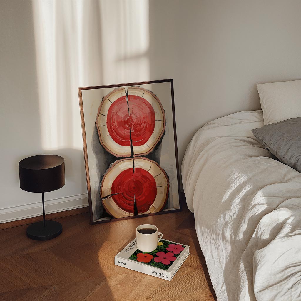 Moderne Houtstructuur Poster-WallArtistic