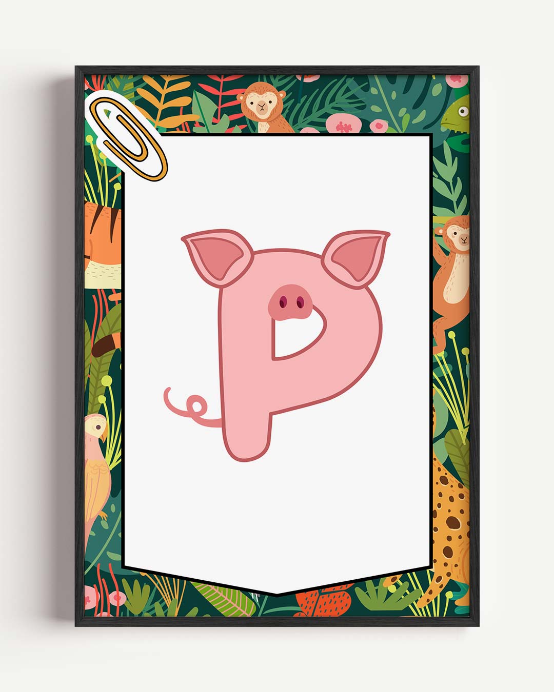 Schattige Dieren Alfabet Poster-WallArtistic