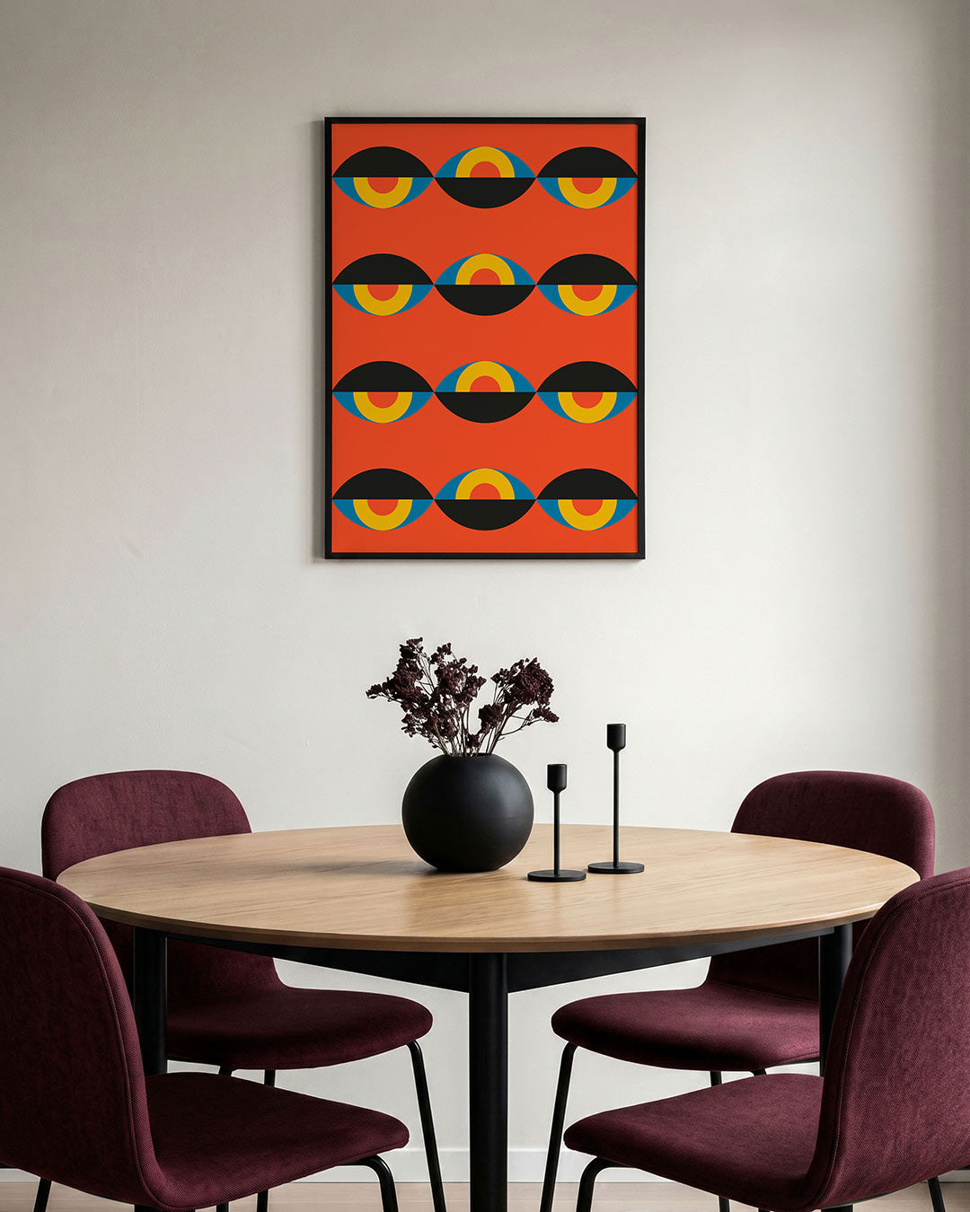 Kleurritme en vlakkenspel Poster