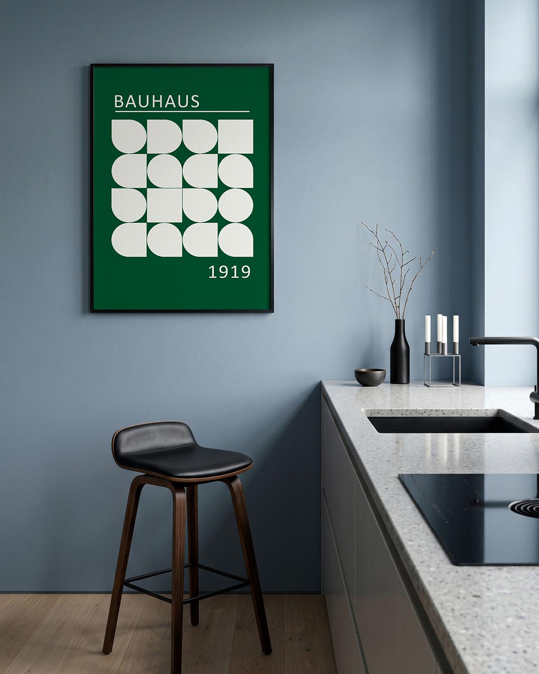 Vormritme en kleur Poster