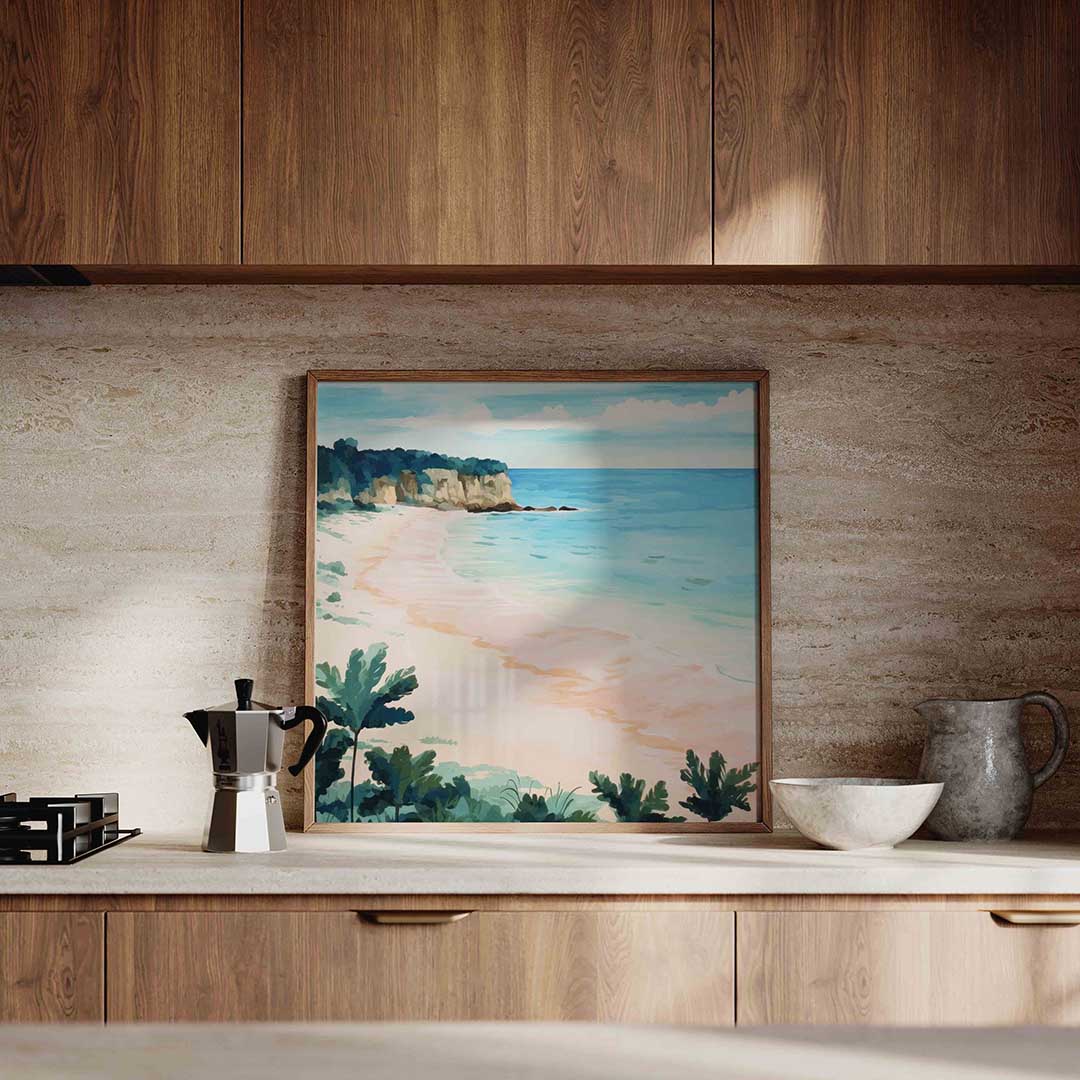 Strand en zee Poster