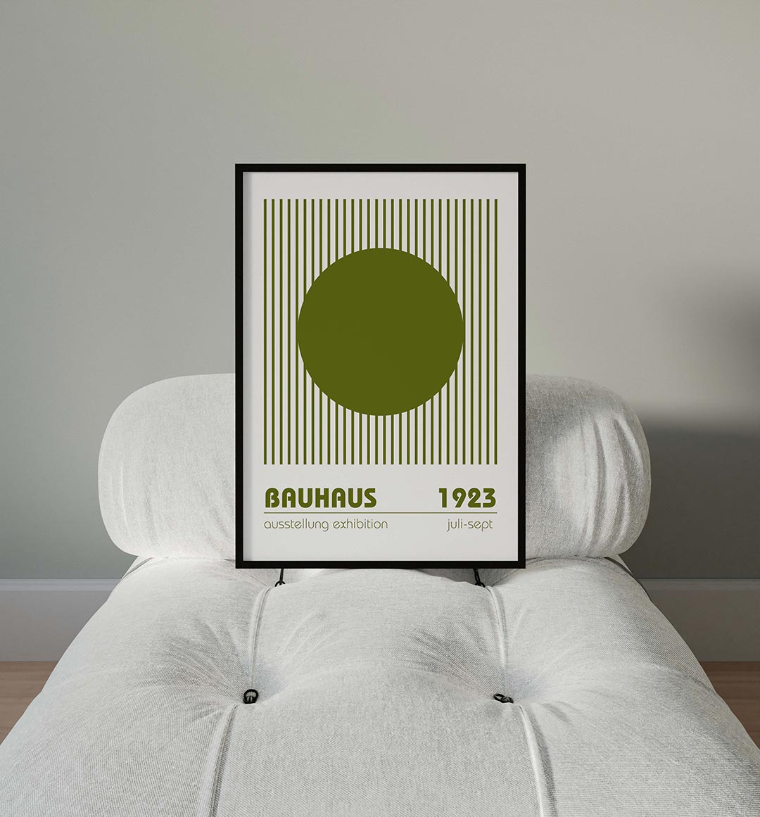 Cirkel en lijnen Poster