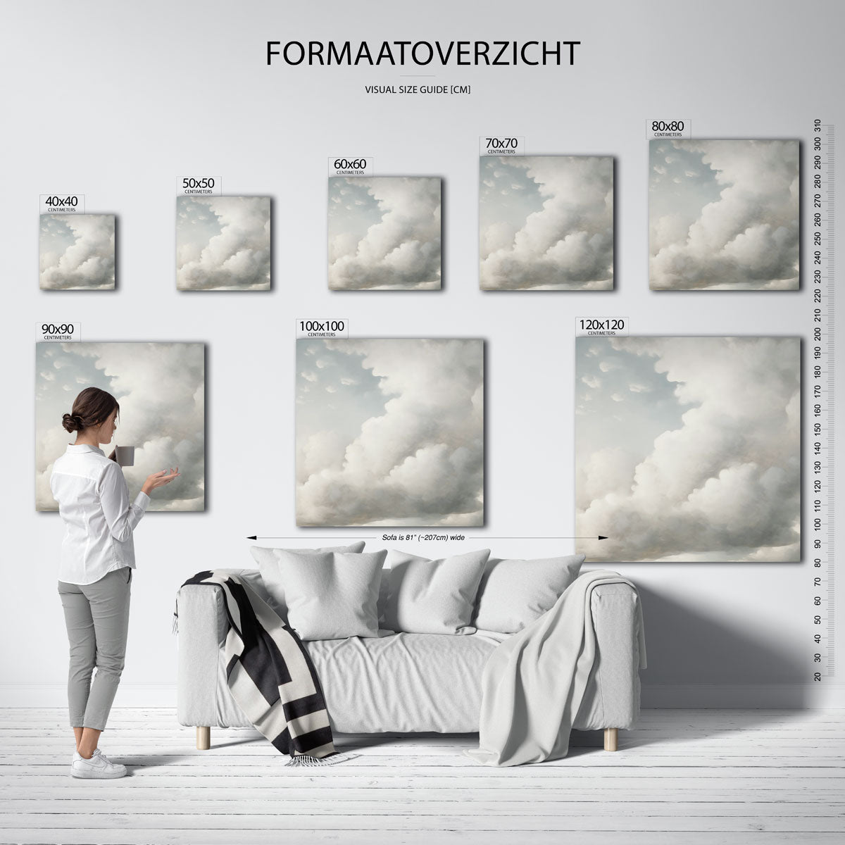 Wolkenlucht Poster