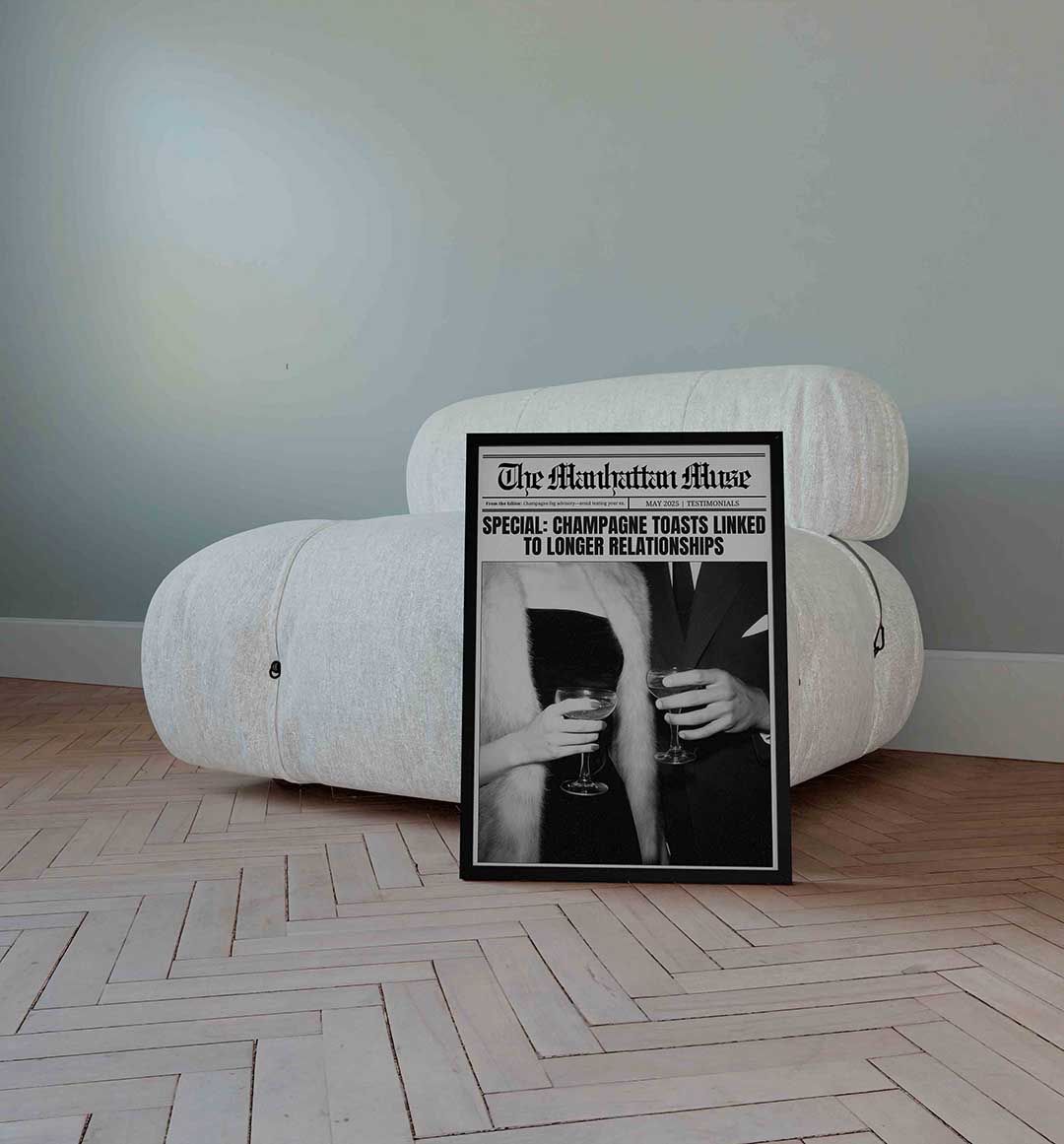 Manhattan muse champagne Poster