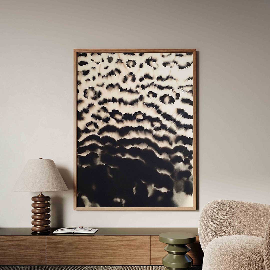 Zwart witte patronen Poster
