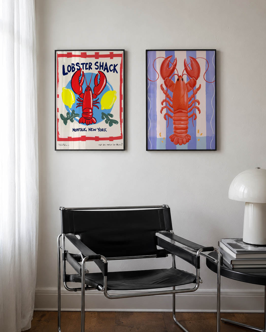 Kleurrijke kreeft Posterset