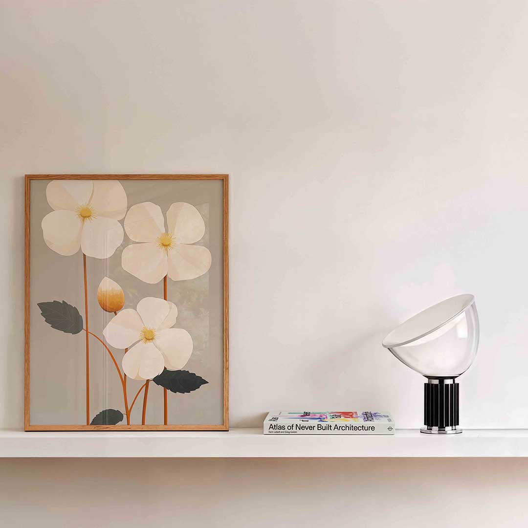 Bloemen en bladeren Poster