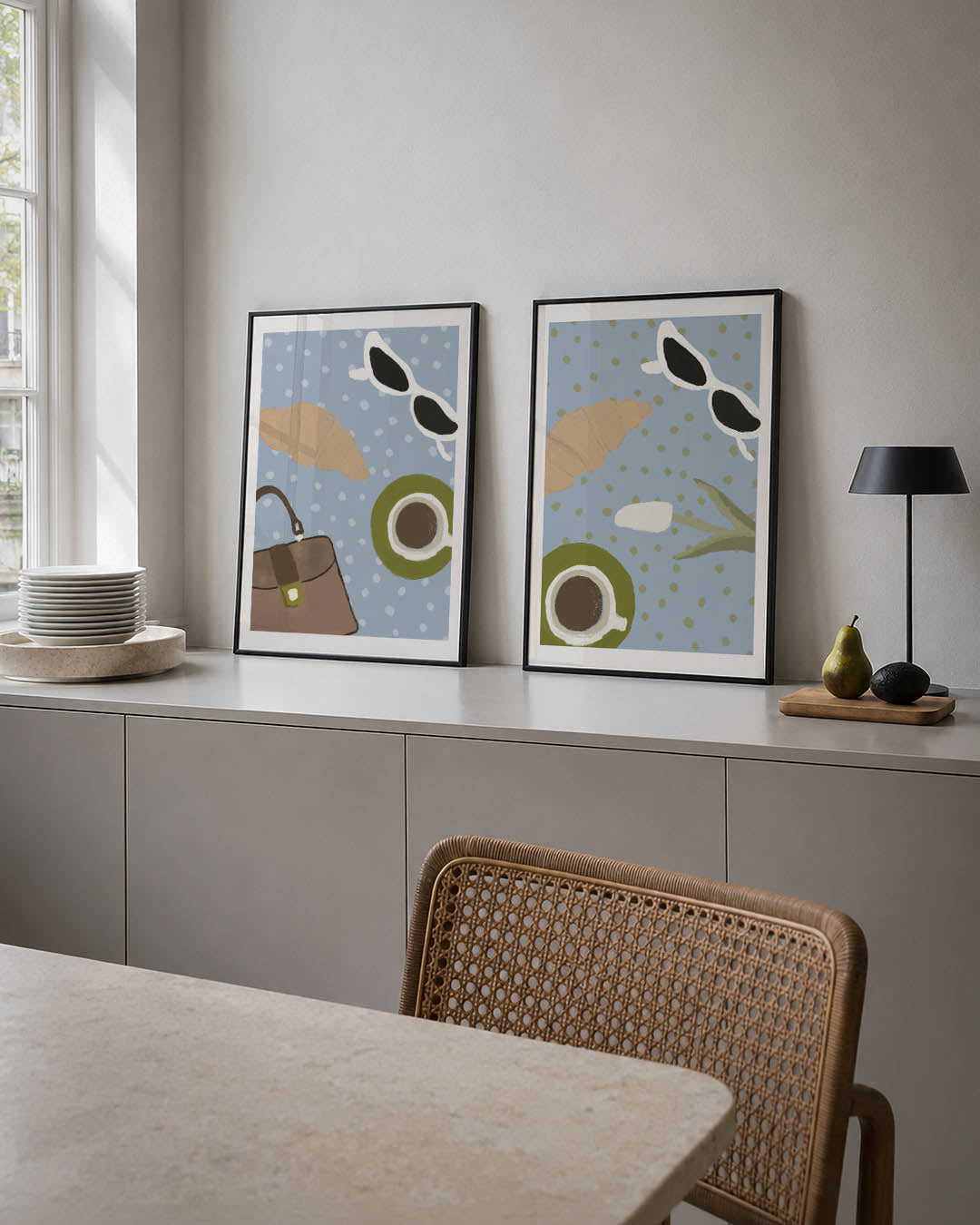 Ontbijt en accessoires Posterset