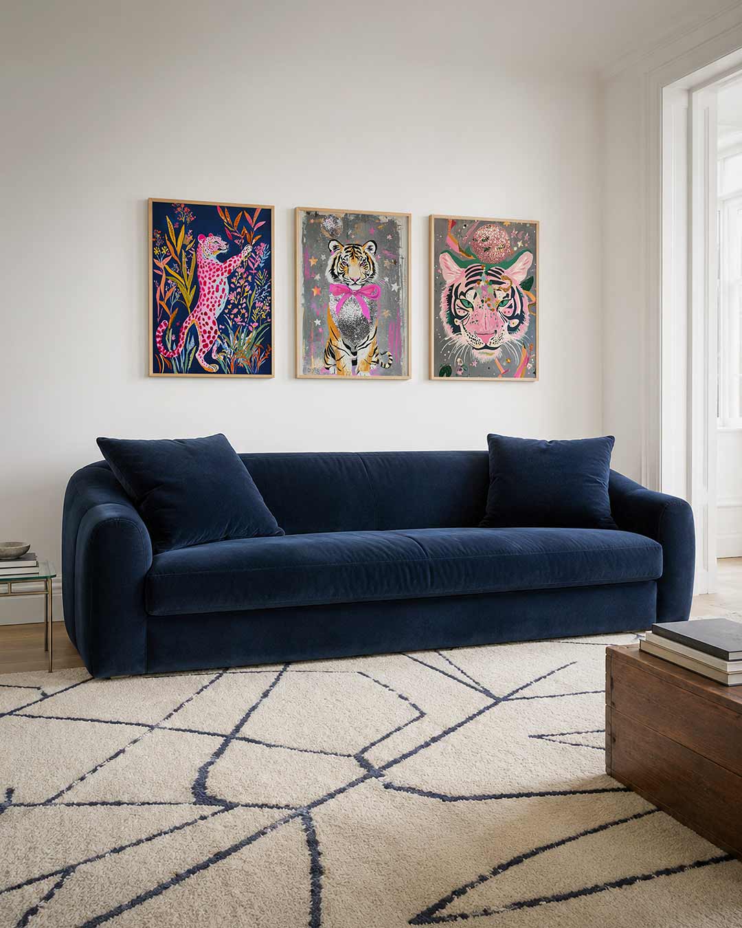 Kleurrijke dierenscène Posterset